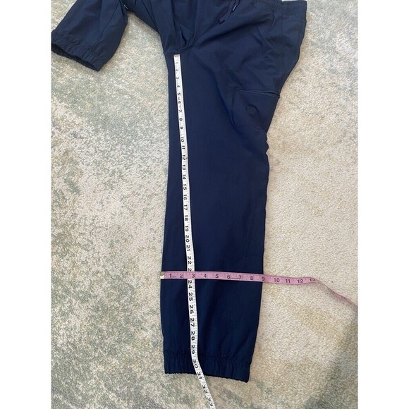 Eddie Bauer Women's Size 12 Polar Fleece Lined Pants Pull-On Navy Blue Joggers - Picture 4 of 6